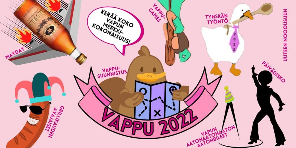 Vappu is coming! check the programme and collect the whole overall patch arrangement!