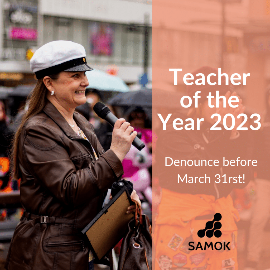 SAMOK’s search for Teacher Of The Year is on – and OSAKO is part of it!