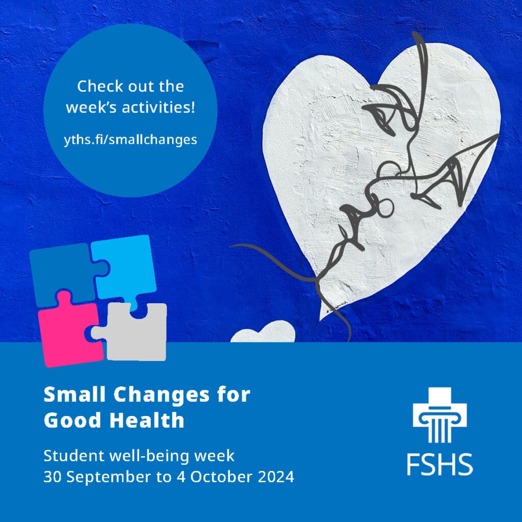 Small Changes for Good Health – student well-being week is coming soon again