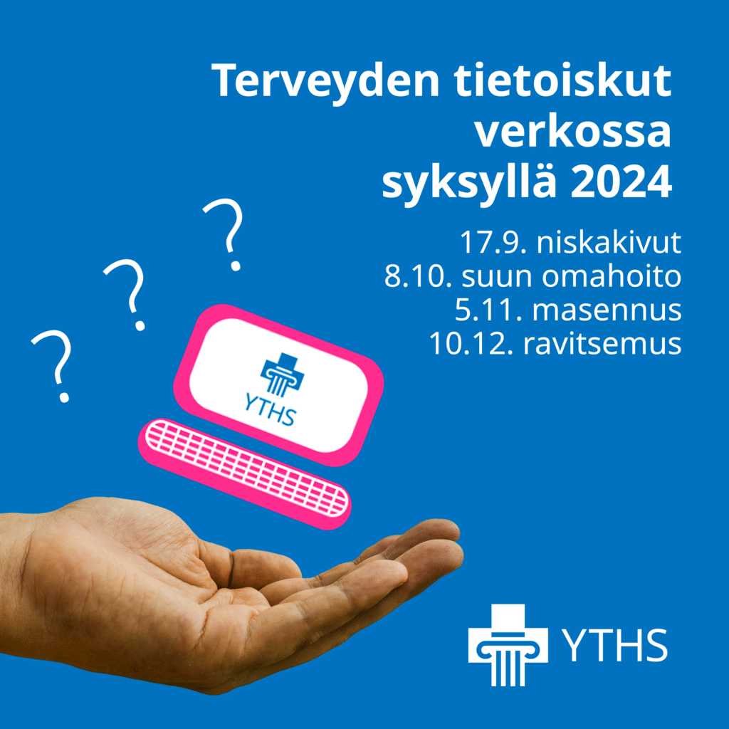 YTHS:n syksyn terveyden tietoiskuissa käsitellään esimerkiksi suun terveyttä ja masennusta