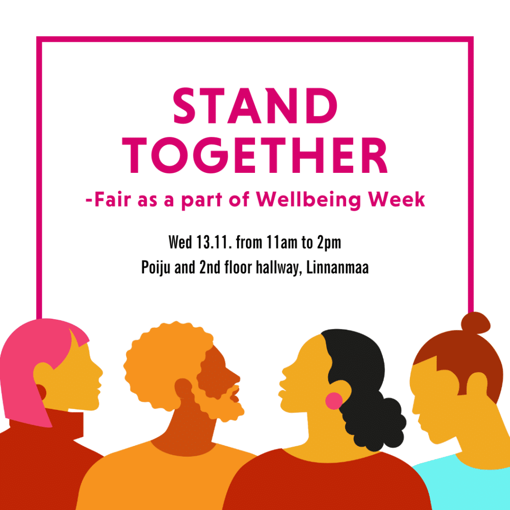 Stand together -fair is a part of upcoming Wellbeing Week 