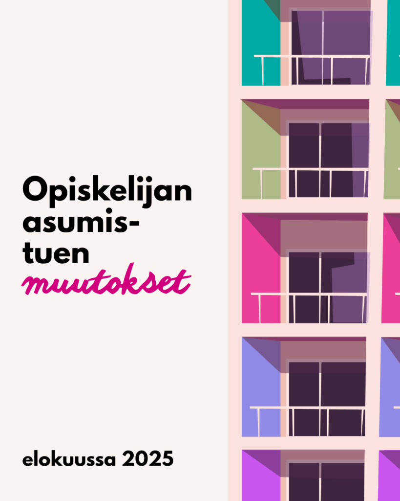 Opiskelija, asumisen tukesi muuttuvat elokuussa – yleinen asumistuki poistuu lähes kaikilta