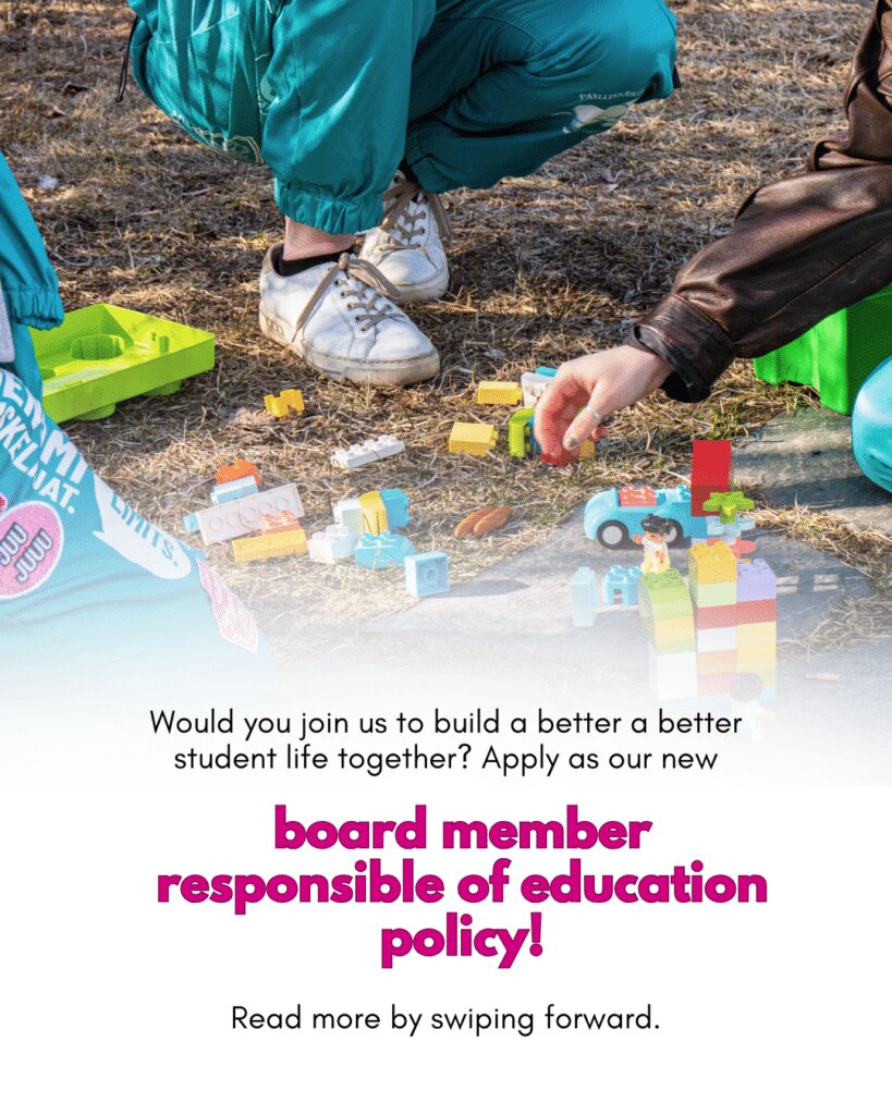 Could you be our new board member responsible of education policy? The search is on, apply on 6.5. at the latest